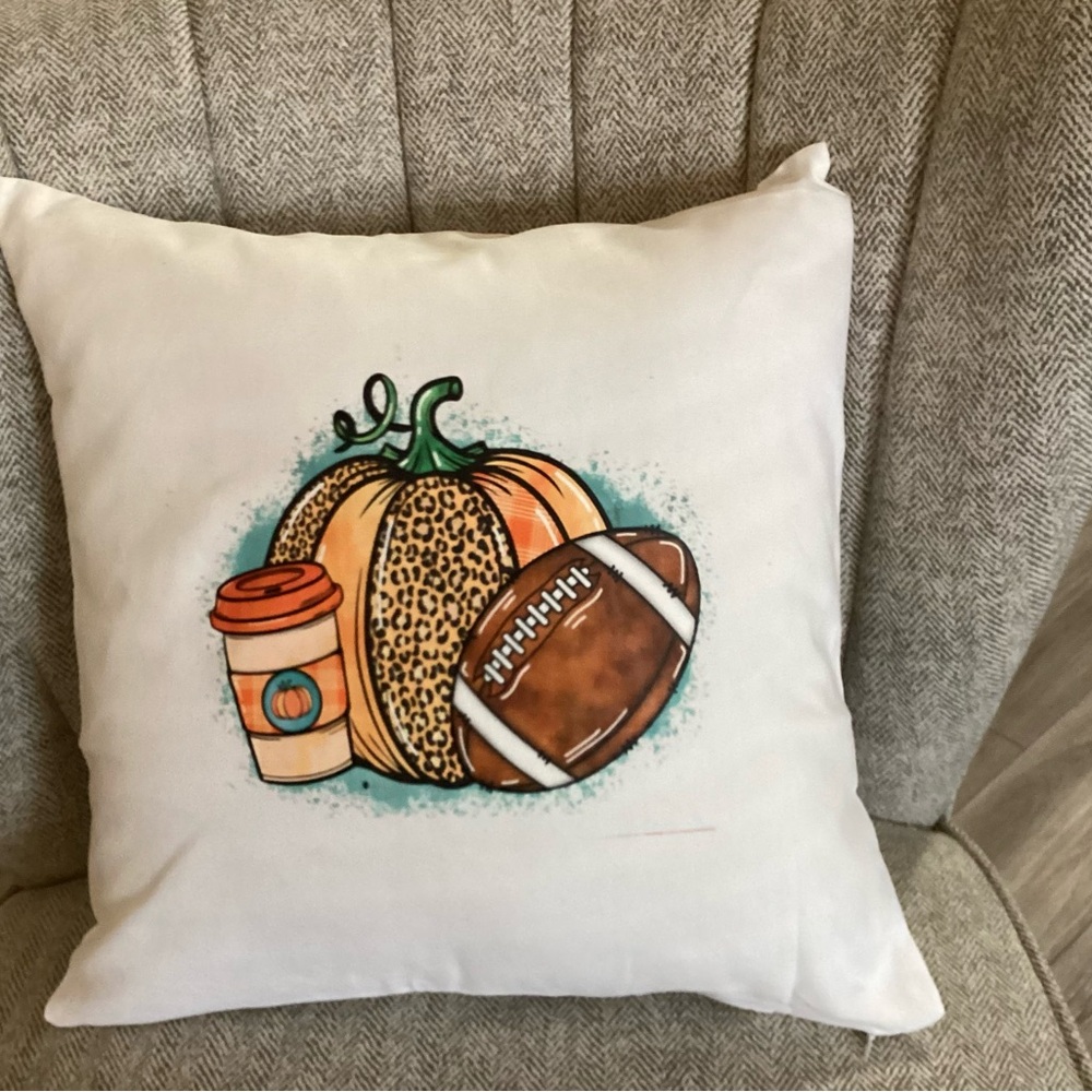 Decorative Fall Double Sided  Print Sunflower Sunset Accent Pillow
